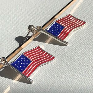 American flag earrings